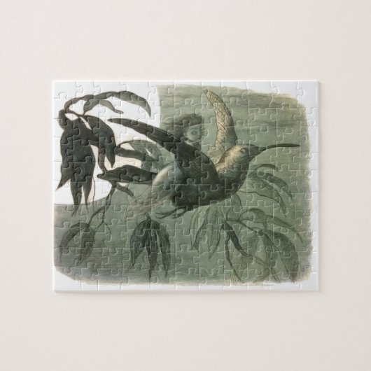 Elf Fairies Elfen Maan Nachtscène Vogel Vliegen Legpuzzel (Horizontaal)