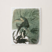 Elf Fairies Elfen Maan Nachtscène Vogel Vliegen Legpuzzel (Verticaal)