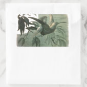 Elf Fairies Elfen Maan Nachtscène Vogel Vliegen Rechthoekige Sticker (Tas)