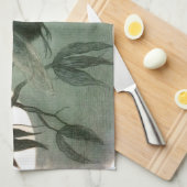 Elf Fairies Elfen Maan Nachtscène Vogel Vliegen Theedoek (Quarter Fold)