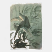 Elf Fairies Elfen Maan Nachtscène Vogel Vliegen Theedoek (Verticaal)