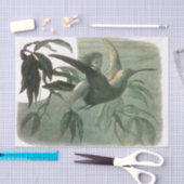 Elf Fairies Elfen Maan Nachtscène Vogel Vliegen Tissuepapier (Craft)