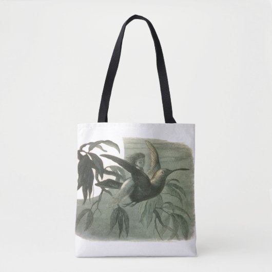 Elf Fairies Elfen Maan Nachtscène Vogel Vliegen Tote Bag (Voorkant)
