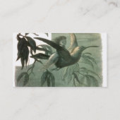 Elf Fairies Elfen Maan Nachtscène Vogel Vliegen Visitekaartje (Achterkant)