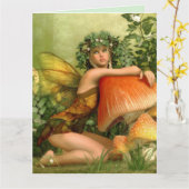 ELF FAIRY GIRL FANTASY ART BIRTHDAY CARDS KAART (Gele Bloem)