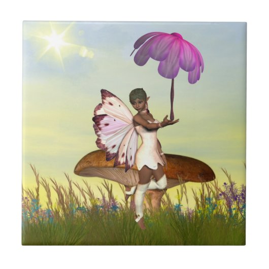 Elf Fairy Trivet Tegeltje (Voorkant)