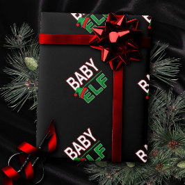 Elf Familie | Baby Elf Kerstvakantie #TeamElf Cadeaupapier