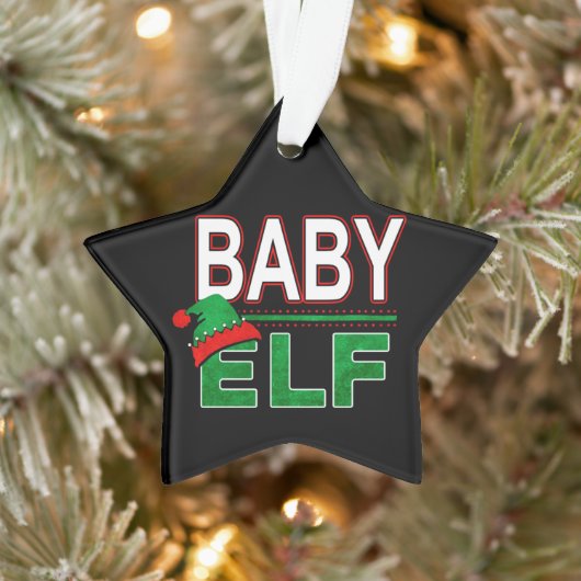 Elf Familie | Baby Elf Kerstvakantie #TeamElf Ornament (Boom)