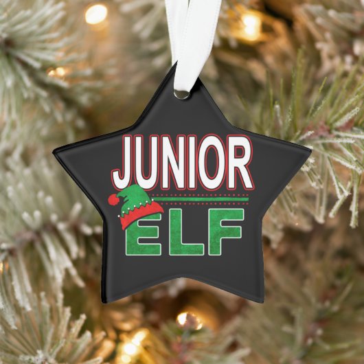Elf Familie | Junior Elf Kerstvakantie #TeamElf Ornament (Boom)