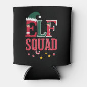 Elf Familie Kerst Bijpassende Pyjama Elf Squad Blikjeskoeler (Voorkant)