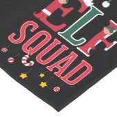 Elf Familie Kerst Bijpassende Pyjama Elf Squad Korte Tafelloper (Hoek)