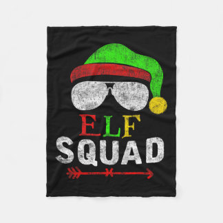 Elf Familie Kerst Bijpassende Pyjama Xmas Elf Squ Fleece Deken