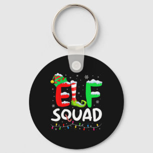 Elf Familie Kerst Bijpassende Pyjama Xmas Elf Squ Sleutelhanger