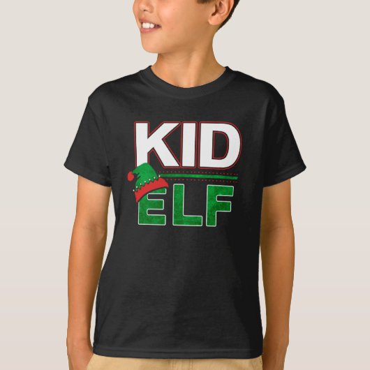Elf Familie | Kind Elf Kerstvakantie #TeamElf T-shirt (Voorkant)