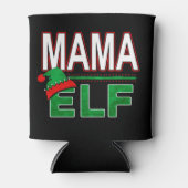 Elf Familie | Mama Elf Kerstvakantie #TeamElf Blikjeskoeler (Voorkant)