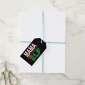 Elf Familie | Mama Elf Kerstvakantie #TeamElf Cadeaulabel (Met Touw)