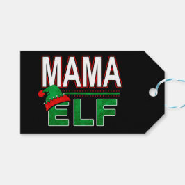 Elf Familie | Mama Elf Kerstvakantie #TeamElf Cadeaulabel