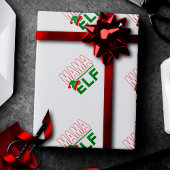 Elf Familie | Mama Elf Kerstvakantie #TeamElf Cadeaupapier