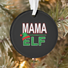 Elf Familie | Mama Elf Kerstvakantie #TeamElf Ornament
