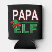 Elf Familie | Papa Elf Kerstvakantie #TeamElf Blikjeskoeler (Achterkant)