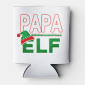 Elf Familie | Papa Elf Kerstvakantie #TeamElf Blikjeskoeler (Voorkant)