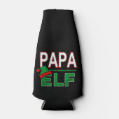 Elf Familie | Papa Elf Kerstvakantie #TeamElf Flesjeskoeler (Voorkant)