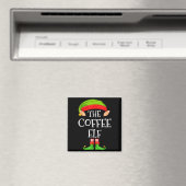 Elf Family Christmas Coffee Elf Sweater Matching C Magneet (Insitu (Vaatwasser))