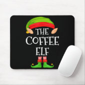 Elf Family Christmas Coffee Elf Sweater Matching C Muismat (Met muis)