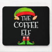 Elf Family Christmas Coffee Elf Sweater Matching C Muismat (Voorkant)