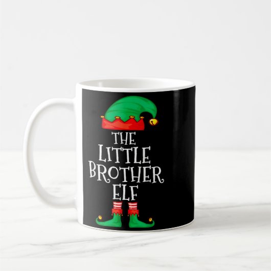 Elf Family Christmas Little Brother Elf Sweater Me Koffiemok (Links)