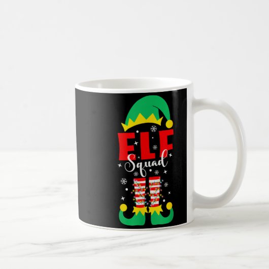 Elf Family Christmas Matching Pajamas Funny Xmas E Koffiemok (Rechts)