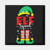 Elf Family Christmas Matching Pajamas Funny Xmas E Magneet (Voorkant)