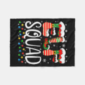 Elf Family Christmas Matching Pajamas Xmas Elf Squ Fleece Deken (Voorkant (Horizontaal))
