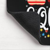 Elf Family Christmas Matching Pajamas Xmas Elf Squ Muismat (Hoek)