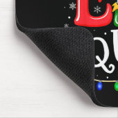 Elf Family Christmas Matching Pajamas Xmas Elf Squ Muismat (Hoek)