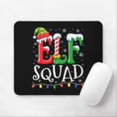 Elf Family Christmas Matching Pajamas Xmas Elf Squ Muismat (Met muis)