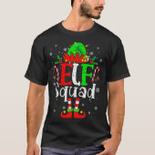 Elf Family Christmas Matching Pajamas Xmas Elf Squ T-shirt (Voorkant)