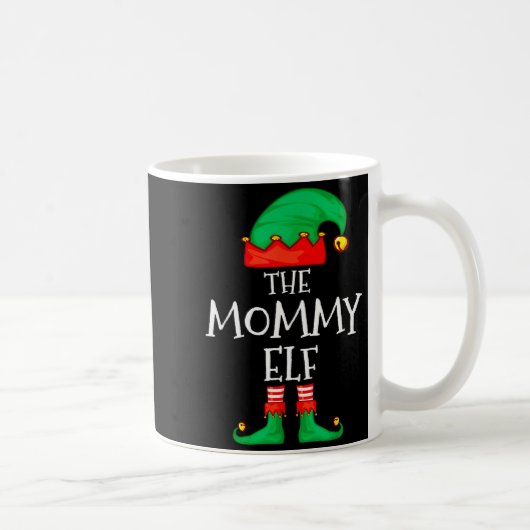 Elf Family Christmas Mommy Mom Mother Mama Elf Swe Koffiemok (Rechts)