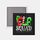 Elf Family Christmas Shirts Matching Pajamas Xmas  Magneet (Voorkant / Achterkant)
