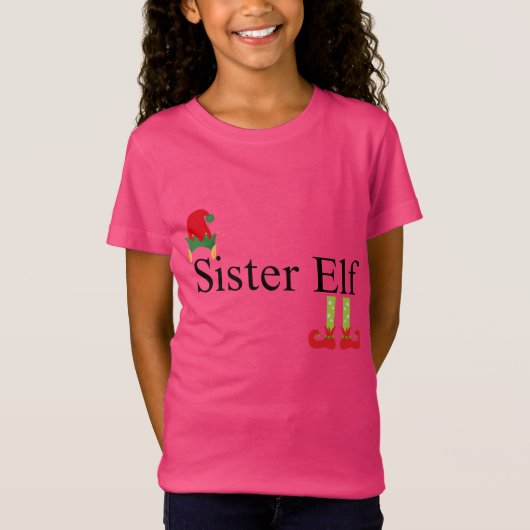 Elf Family Fun: bijpassende kerst Shirten T-shirt (Voorkant)