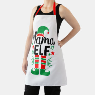 Elf Family Fun   Rood en Groen Mama Elf Schort