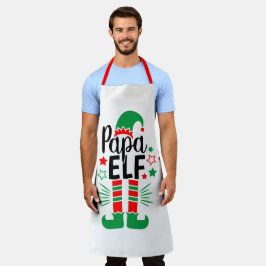 Elf Family Fun | Rood en Groen Papa Elf Schort