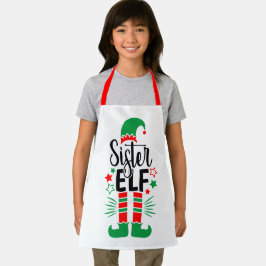 Elf Family Fun | Rood en Groen Zuster Elf Schort