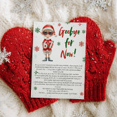 Elf Farewell Goodbye Letter Christmas 6 7 trend Kaart