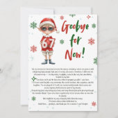 Elf Farewell Goodbye Letter Christmas 6 7 trend Kaart (Voorkant)
