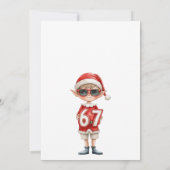 Elf Farewell Goodbye Letter Christmas 6 7 trend Kaart (Achterkant)