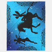 Elf Fee en Eenhoring Fantasie Fleece Deken (Voorkant)