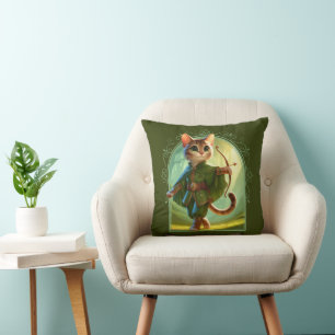 Elf Feline Fantasy Avontuur Kussen