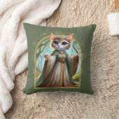 Elf Feline Fantasy Avontuur Kussen (Deken)