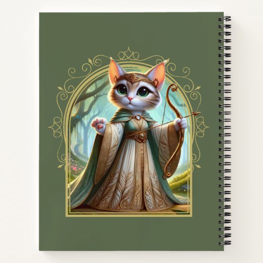 Elf Feline Fantasy Avontuur Notitieboek (Achterkant)